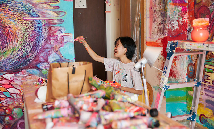 painting_Treasure Box_misa ohashi_artistroom_parkhoteltokyo202403 (8)